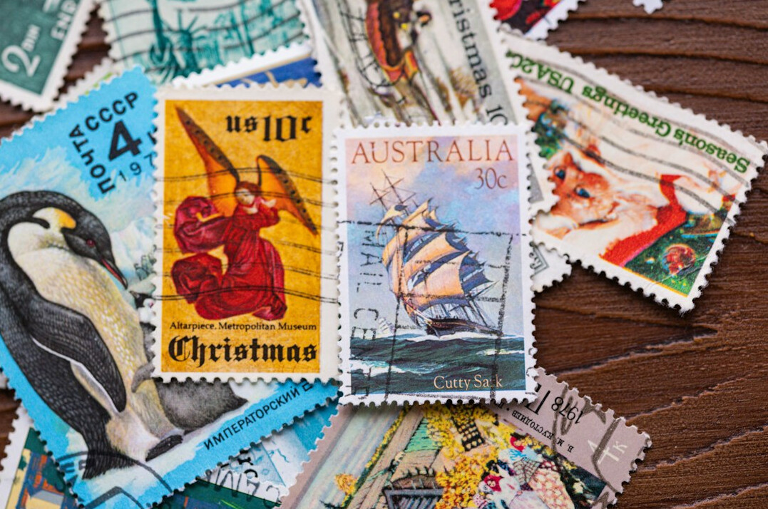 vintage stamp collection