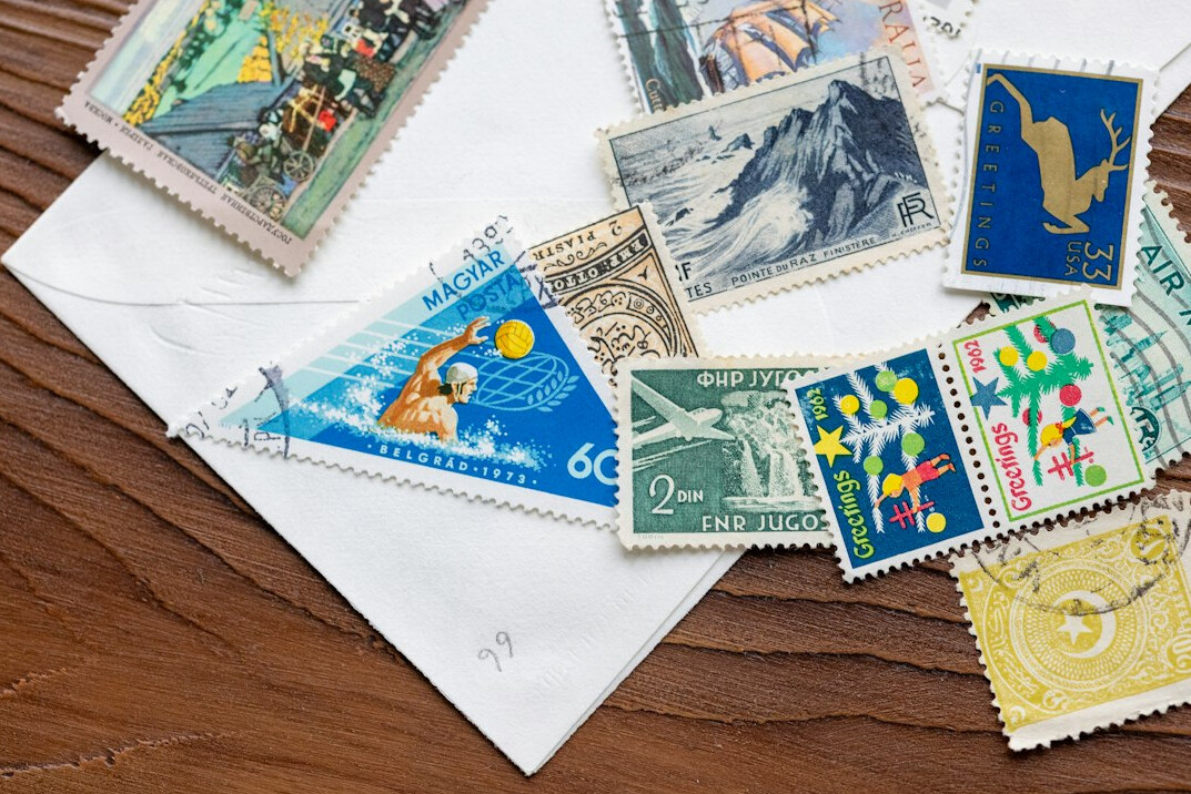 vintage stamp collection