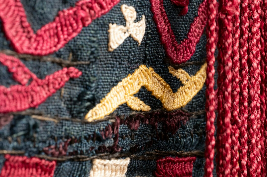 embroidered fabric details